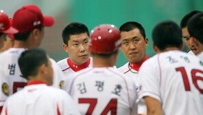 [포토] 김상훈-나지완 ‘오늘은 침착하게 제대로!’