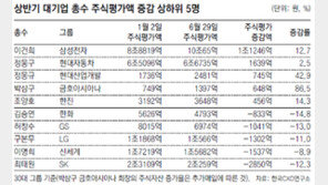 30대 그룹 총수 주식수익률, 정몽규 회장 42.9%↑… 김승연 회장 14.8%↓