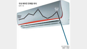 푹푹 찌는데… 에어컨 매장 파리만 날린다
