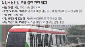 운행재개 하루 만에… 의정부경전철 또 멈춰
