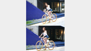 베이글녀 사희, S라인 ‘청순+섹시’ 자전거 뒤태