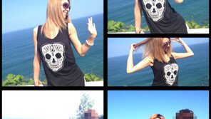 지나, 바다에서 휴식…하의실종+인형몸매