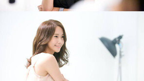 소녀시대 윤아, 렌즈 모델 광고 현장…‘무보정 여신 자태’