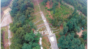 하늘에서 본 우면산… 장마에도 괜찮을까
