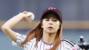 [포토] 김소정, 굴욕 따윈 없는 완벽 시구