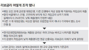 ‘리보금리 조작’ 12개 대형은행, 25조원 넘게 토해낼 듯