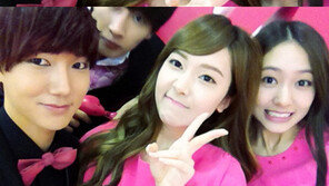 슈퍼주니어, ‘정자매’ 제시카-크리스탈과 다정샷 ‘질투 유발’