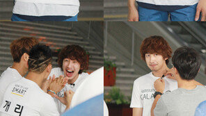 이광수, 광고 촬영 현장 ‘훈훈비율+귀여운 퍼머머리’