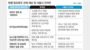 [수도권]쇼핑센터 안에 숨은 대형마트?… 서울시와 법개정 공방