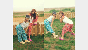 보라-예원, 몸빼 커플룩 과시 ‘엉덩이 라인 자랑?’