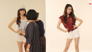 아이유, 광고촬영 무보정 직찍 ‘남다른 각선미’