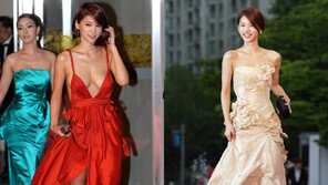  오인혜, 이번에 누드톤 드레스 ‘팔색조 매력’…레드카펫의 여왕 