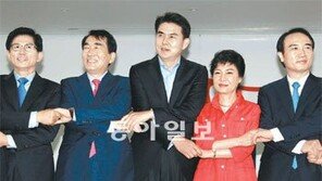 與 대선주자 5인, 상견례도 ‘朴 vs 非朴’