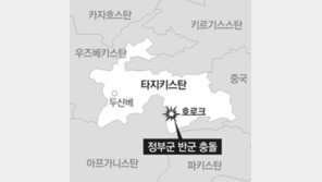 타지크, 반군 소탕전 42명 사망