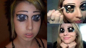 미국 유행 화장법 ‘경악’…계속 눈감고 다니나?