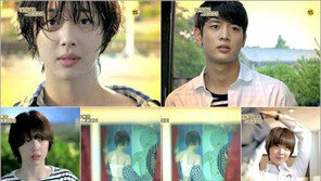 설리 물기 촉촉 꽃소년 변신…‘샤이니 멤버라고 해도 믿을 정도’