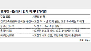휴가철 서울 빠져나가려면 어느 길이 빠르지?