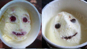 아이스크림 표정변화 ‘한여름에 섬뜩하네’