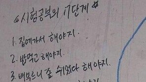 시험기간 마음가짐 7단계 ‘폭소’… “그래도 안 고쳐져!”