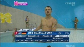 런던 올림픽 착시사진, “올누드로 다이빙을…?”