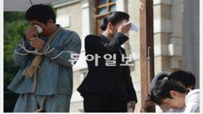 폭염 야외촬영장 탈진사태 속출