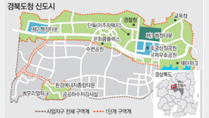 [대구/경북]경북도청 신도시 1단계 계획 확정… 2만5000명 거주 규모 내달 기반공사 첫 삽