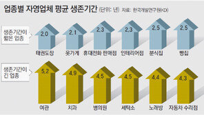 영세 자영업체 3곳 중 1곳 1년도 못버텨