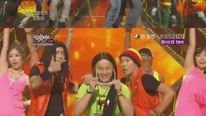 정준하 깜짝 등장, “뮤직뱅크 무대에 불 질렀네”