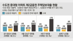 제2금융권 주택담보대출자, 평균보다 2억이상 더 빌려