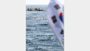 [SD포토] 독도로 향하고 있는 수영배