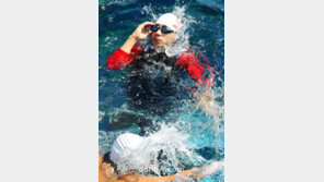 [SD포토] 여유로운 송일국, 물개체질이네