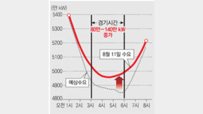 한일전 전력수요 뜨거웠네