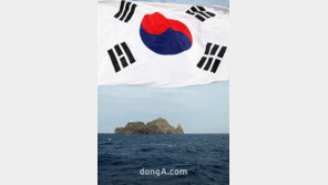 [SD포토] 휘날리는 태극기 아래 ‘홀로 외로운 독도’