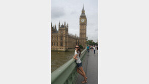 손연재, 런던에서 핫팬츠 차림으로 ‘국보급 미소’