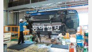 시험모델차-폐차 부품 뜯어내 85% 재생