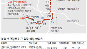 [역세권을 잡아라]<하> 분당선 연장선… 강북∼수도권 남부 새 교통축 뜬다