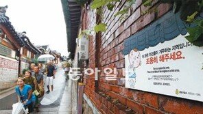 [수도권]“쉿, 북촌 한옥 멋있어도 감탄은 속으로만”