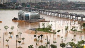 중부지방 폭우… 둥둥 뜬 세빛둥둥섬