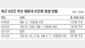 이안류, 해운대 찍고 전국으로 확산… 서해-동해 곳곳서 관측