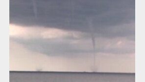 희귀 기상현상 포착, 9개의 물기둥이 하늘로… 원인은?