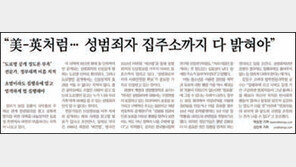 성범죄자 집주소 지번도 공개한다