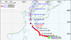 태풍 볼라벤 경로 ‘촉각’…오키나와 관통후 제주로 북상중