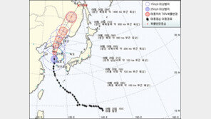  태풍 볼라벤 위치, 빠르게 북상 중…오후 2~3시 서울 상륙 