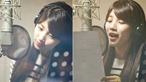 수지 녹음실 포착…‘첫사랑 아이콘’ 다운 청순미