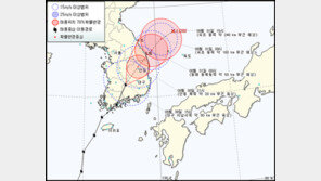 태풍 덴빈 태백산맥 따라 북동진…지난 곳마다 ‘물바다’ 