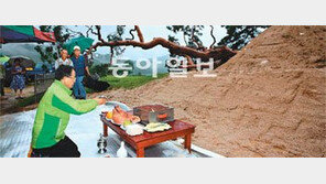 “태풍때 지키지 못해 죄송… 꼭 일어나세요”