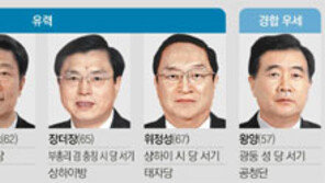 “中상무위원 7명으로… 정법위 서기 제외”