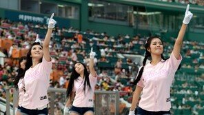 [포토] 치어리더, 정상을 향한 몸짓과 아찔 각선미 