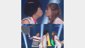 ‘용감한 녀석들’ 신보라, 박성광과 뽀뽀 “수지 용감해!”