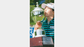 “멋졌어 지현아”… “고마워 지현아”… LIG손해보험 클래식 골프 웅진 김지현 생애 첫 우승